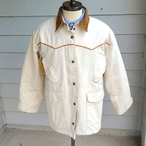 SCHAEFER Outfitter Polar Drifter Natural Cream XL Women Cotton Canvas Jacket NEW